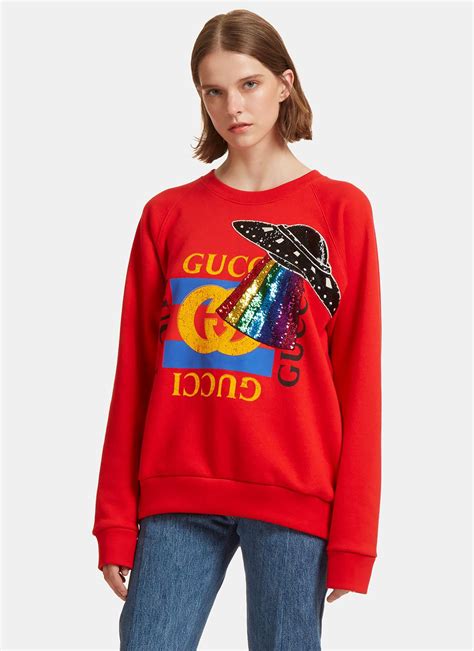 gucci spaceship sweater|gucci sweatshirt women's.